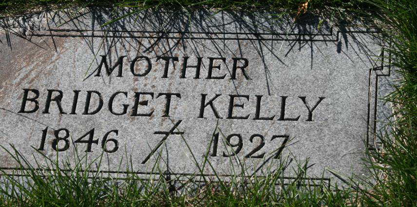 Bridget Kelly headstone