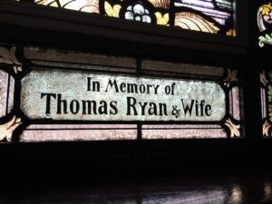 Thomas and Margaret Ryan Church Window Memorial